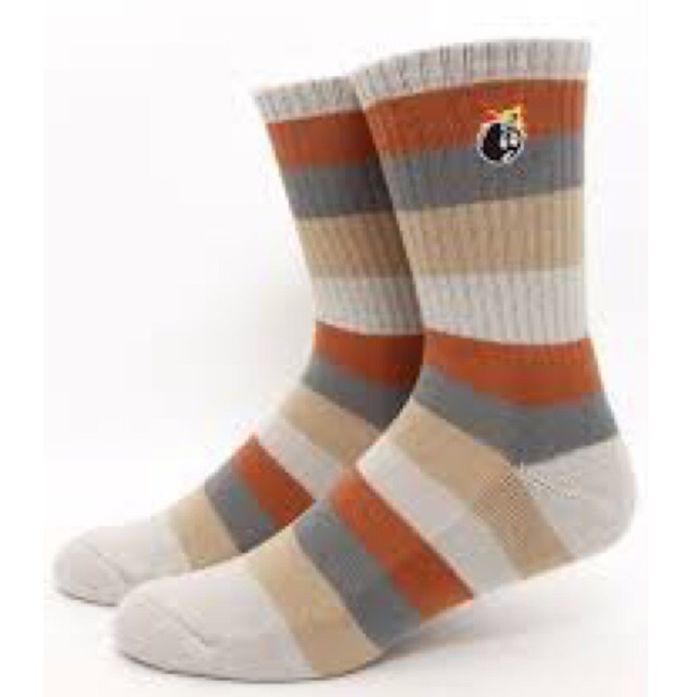 The Hundreds Unisex Multi Color Striped Socks OS - Picture 1 of 5